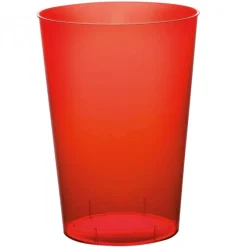 Plastglass Rød