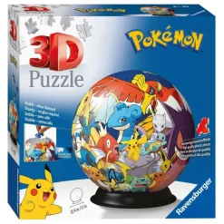 Pokémon® 72 Brikker 3D Puslespill Kule