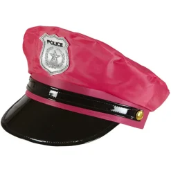 Politi Hatt Neon Rosa