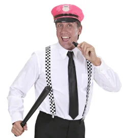 Politi Hatt Neon Rosa