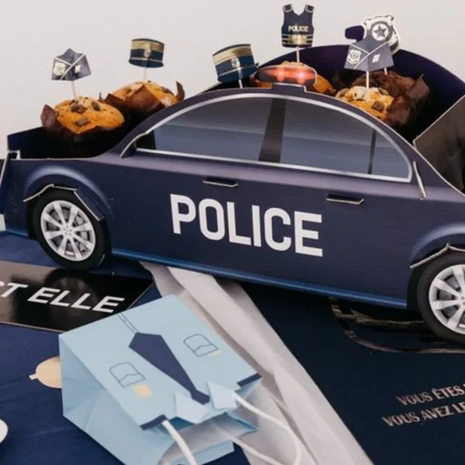 Politibil Midtpunkt Dekorasjon
