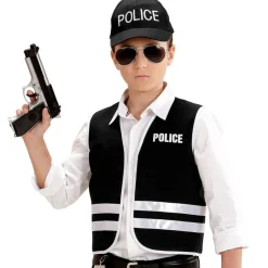 Politivest & Caps Sett Barnekostyme