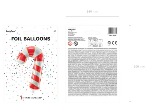 Polkagris Folieballong