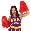 Pom Poms Røde