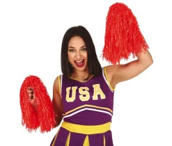 Pom Poms Røde