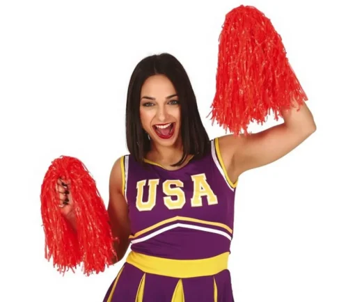 Pom Poms Røde