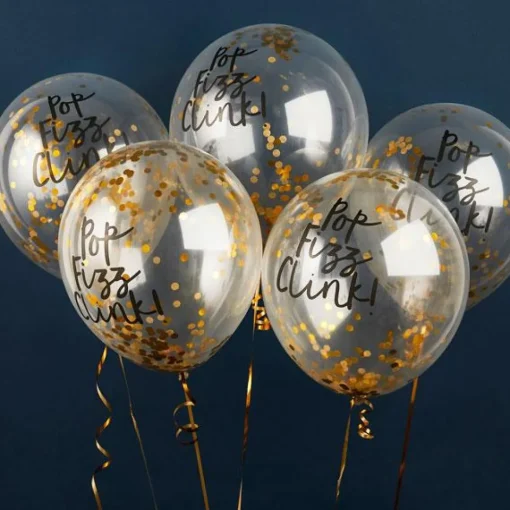 Pop Fizz Clink Konfetti Ballonger