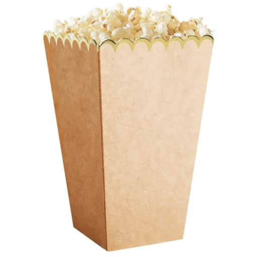 Popcornbegere Kraftfarge og Gull