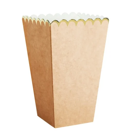Popcornbegere Kraftfarge og Gull