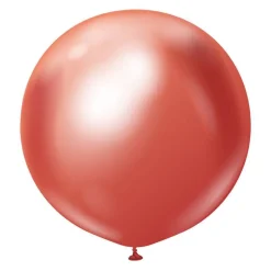 Premium Kjempe Latexballonger Krom Rød