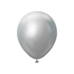 Premium Latexballonger Krom Sølv