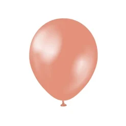 Premium Latexballonger Metallisk Gullrosa