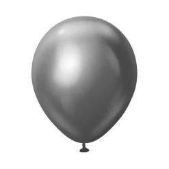 Premium Mellomstore Latexballonger Krom Space Grey