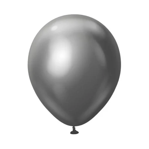 Premium Mellomstore Latexballonger Krom Space Grey