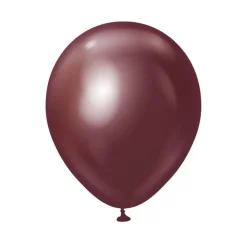 Premium Mellomstore Latexballonger Krom Burgunder