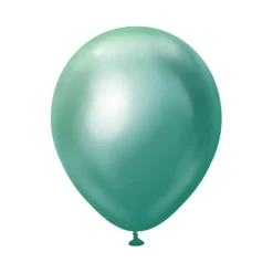 Premium Mellomstore Latexballonger Krom Grønn