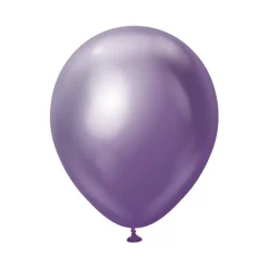 Premium Mellomstore Latexballonger Krom Blå