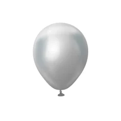 Premium Mini Latexballonger Krom Sølv