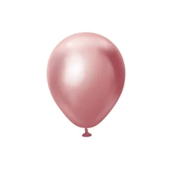 Premium Mini Latexballonger Krom Rosa