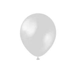 Premium Mini Latexballonger Metallisk Sølv