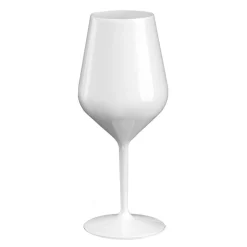 Premium Plast Vinglass Hvit