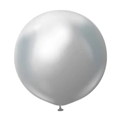 Premium Store Latexballonger Krom Sølv