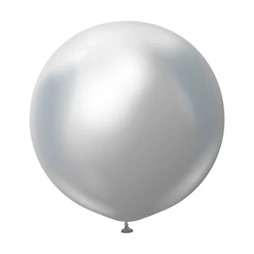 Premium Store Latexballonger Krom Sølv