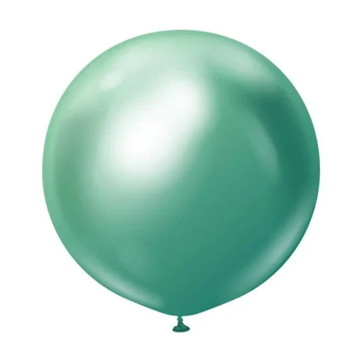 Premium Store Latexballonger Krom Grønn