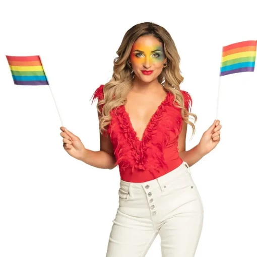 Pride Flagg på Pinne Regnbue