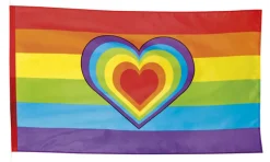 Pride Hjerte Flagg