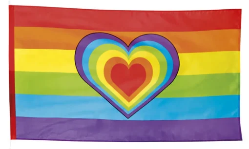 Pride Hjerte Flagg