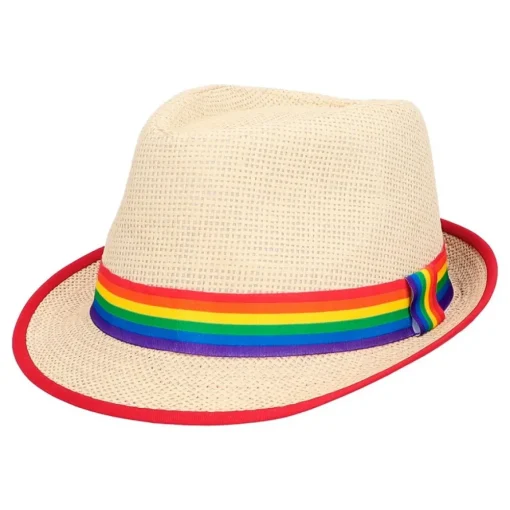 Pride Stråhatt Regnbue