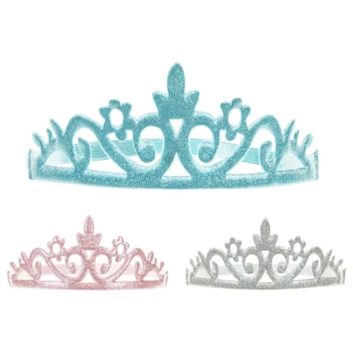 Prinsesse Tiaraer Blå Lyserosa og Sølv