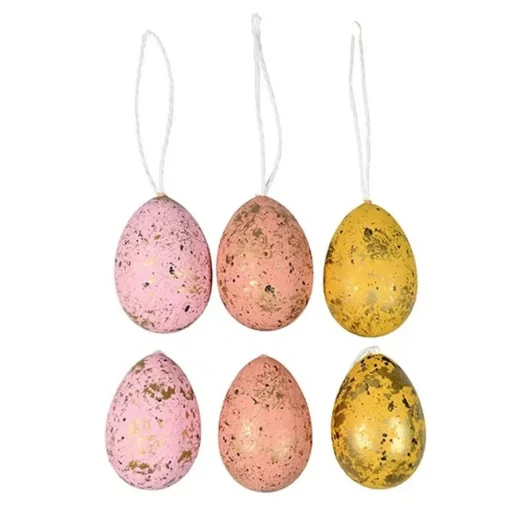 Påskeegg Lyserosa og Gul