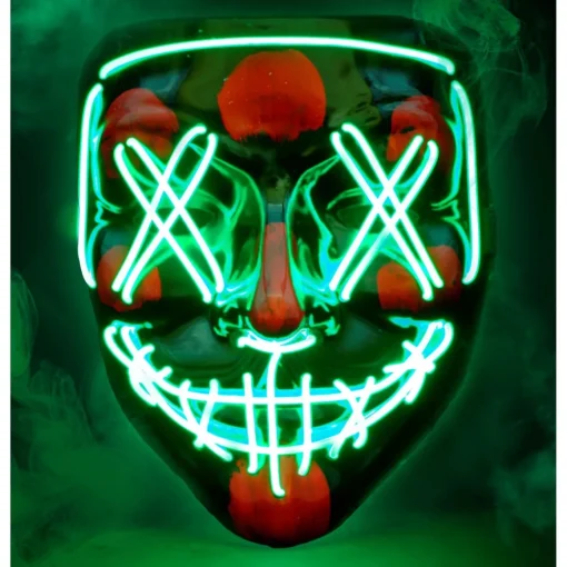 Purge LED Maske Grønn