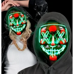 Purge LED Maske Grønn