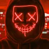 Purge LED Maske Rød