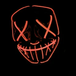 Purge LED Maske Rød