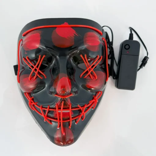 Purge LED Maske Rød
