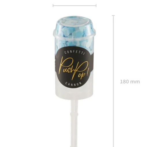 Push Pop Konfettikanon Lyseblå