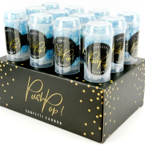 Push Pop Konfettikanon Lyseblå