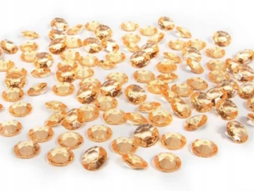 Pynte Diamanter Oransje Glassklar