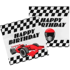 Racerbil Happy Birthday Servietter