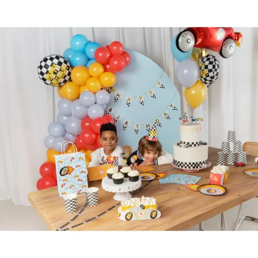 Racing Happy Birthday Folieballong
