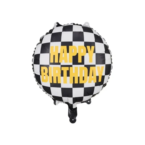 Racing Happy Birthday Folieballong