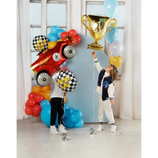 Racing Happy Birthday Folieballong