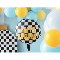 Racing Happy Birthday Folieballong