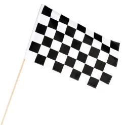 Racingflagg på Pinne