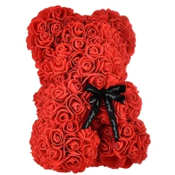 Rød Rose Bamse