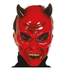 Rød Satan Djevelmaske
